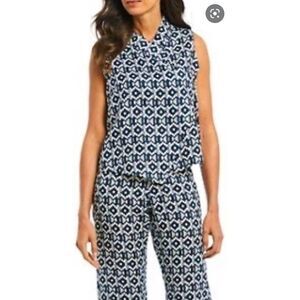 Bryn Walker Karyo Ikat Vest Top Linen NWT XS